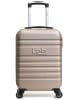 Les P´tites Bombes 2tlg. Set: Hardcase-Trolley und Beautycase "Aurelia" in Beige