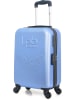 Les P´tites Bombes 2tlg. Set: Hardcase-Trolley und Beautycase "Francette-H" in Blau