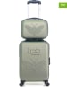 Les P´tites Bombes 2tlg. Set: Hardcase-Trolley und Beautycase "Francette-H" in Khaki
