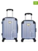 Les P´tites Bombes 2tlg. Hardcase-Trolleyset in Hellblau