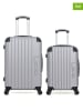 Les P´tites Bombes 2tlg. Hardcase-Trolleyset "Hambourg" in Silber