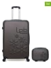 Les P´tites Bombes 2tlg. Set: Hardcase-Trolley und Beautycase "Eleonor" in Anthrazit