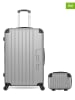 Les P´tites Bombes 2-delige set: hardcase-trolley en beautycase "Hambourg" grijs