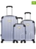 Les P´tites Bombes 3-delige hardcase-trolleyset blauw