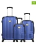 Les P´tites Bombes 3-delige hardcase-trolleyset blauw