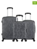 Les P´tites Bombes 3-delige hardcase-trolleyset "Nais" antraciet