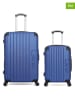 Les P´tites Bombes 2-delige hardcase-trolleyset "Hambourg" blauw