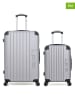 Les P´tites Bombes 2-delige hardcase-trolleyset "Hambourg" zilverkleurig