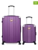 Les P´tites Bombes 2-delige hardcase-trolleyset "Amelie" paars