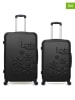Les P´tites Bombes 2tlg. Hardcase-Trolleyset "Eleonor" in Schwarz
