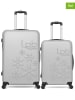 Les P´tites Bombes 2tlg. Hardcase-Trolleyset "Eleonor" in Grau