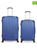 Les P´tites Bombes 2-delige hardcase-trolleyset "Hambourg" blauw