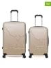 Les P´tites Bombes 2tlg. Hardcase-Trolleyset "Norine" in Beige