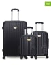 Les P´tites Bombes 3-delige hardcase-trolleyset zwart