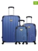 Les P´tites Bombes 3-delige hardcase-trolleyset blauw