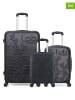 Les P´tites Bombes 3tlg. Hardcase-Trolleyset "Nais" in Schwarz
