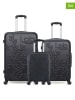 Les P´tites Bombes 3tlg. Hardcase-Trolleyset "Nais" in Schwarz