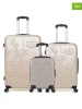 Les P´tites Bombes 3tlg. Hardcase-Trolleyset "Nais" in Beige