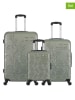 Les P´tites Bombes 3-delige hardcase-trolleyset "Nais" kaki