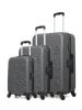 Les P´tites Bombes 3-delige hardcase-trolleyset "Elenor" antraciet