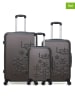 Les P´tites Bombes 3tlg. Hardcase-Trolleyset "Eleonor" in Anthrazit