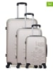 Les P´tites Bombes 3-delige hardcase-trolleyset "Eleonor" grijs