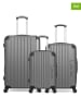Les P´tites Bombes 3tlg. Hardcase-Trolleyset "Hambourg" in Anthrazit