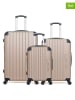 Les P´tites Bombes 3tlg. Hardcase-Trolleyset "Hambourg" in Beige