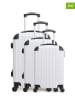 Les P´tites Bombes 3-delige hardcase-trolleyset "Hambourg" wit