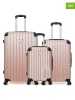 Les P´tites Bombes 3-delige hardcase-trolleyset lichtroze