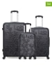 Les P´tites Bombes 3-delige hardcase-trolleyset "Nais" zwart