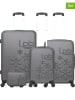 Les P´tites Bombes 4tlg. Hardcase-Trolleyset "Eleonor-C" in Grau