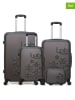 Les P´tites Bombes 4tlg. Hardcase-Trolleyset "Eleonor" in Schwarz