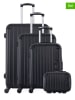 Les P´tites Bombes 4-delige hardcase-trolleyset "Hambourg-c" zwart