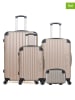 Les P´tites Bombes 4tlg. Hardcase-Trolleyset "Hambourg" in Beige