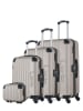 Les P´tites Bombes 4-delige hardcase-trolleyset "Hambourg-c" beige