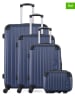 Les P´tites Bombes 4-delige hardcase-trolleyset "Hambourg-c" donkerblauw