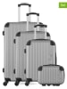 Les P´tites Bombes 4tlg. Hardcase-Trolleyset "Hambourg-C" in Grau