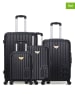 Les P´tites Bombes 4tlg. Hardcase-Trolleyset in Schwarz