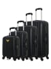 Les P´tites Bombes 4-delige hardcase-trolleyset zwart