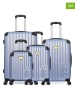 Les P´tites Bombes 4tlg. Hardcase-Trolleyset in Hellblau