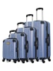 Les P´tites Bombes 4-delige hardcase-trolleyset lichtblauw