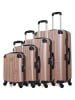 Les P´tites Bombes 4tlg. Hardcase-Trolleyset in Roségold