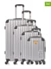 Les P´tites Bombes 4-delige set: hardcase-trolleys grijs
