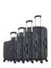 Les P´tites Bombes 4tlg. Hardcase-Trolleyset "Nais" in Schwarz