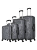 Les P´tites Bombes 4-delige hardcase-trolleyset "Nais" antraciet