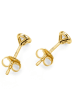 Revoni Gouden oorstekers met diamanten