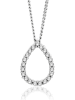 Diamant Exquis Witgouden ketting met diamanten - (L)45 cm