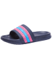 Kangaroos Pantoletten "K-Slide Stripe" in Dunkelblau/Pink
