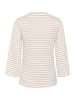 Kaffe Longsleeve "Liddy" in Taupe/ Weiß